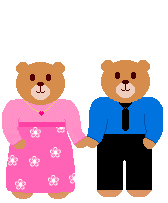 Gif animé amour ours